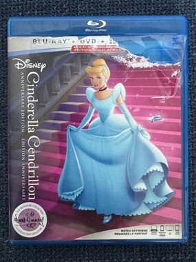 Disney CINDERELLA Blu-Ray DVD Anniversary Edition version française CENDRILLON